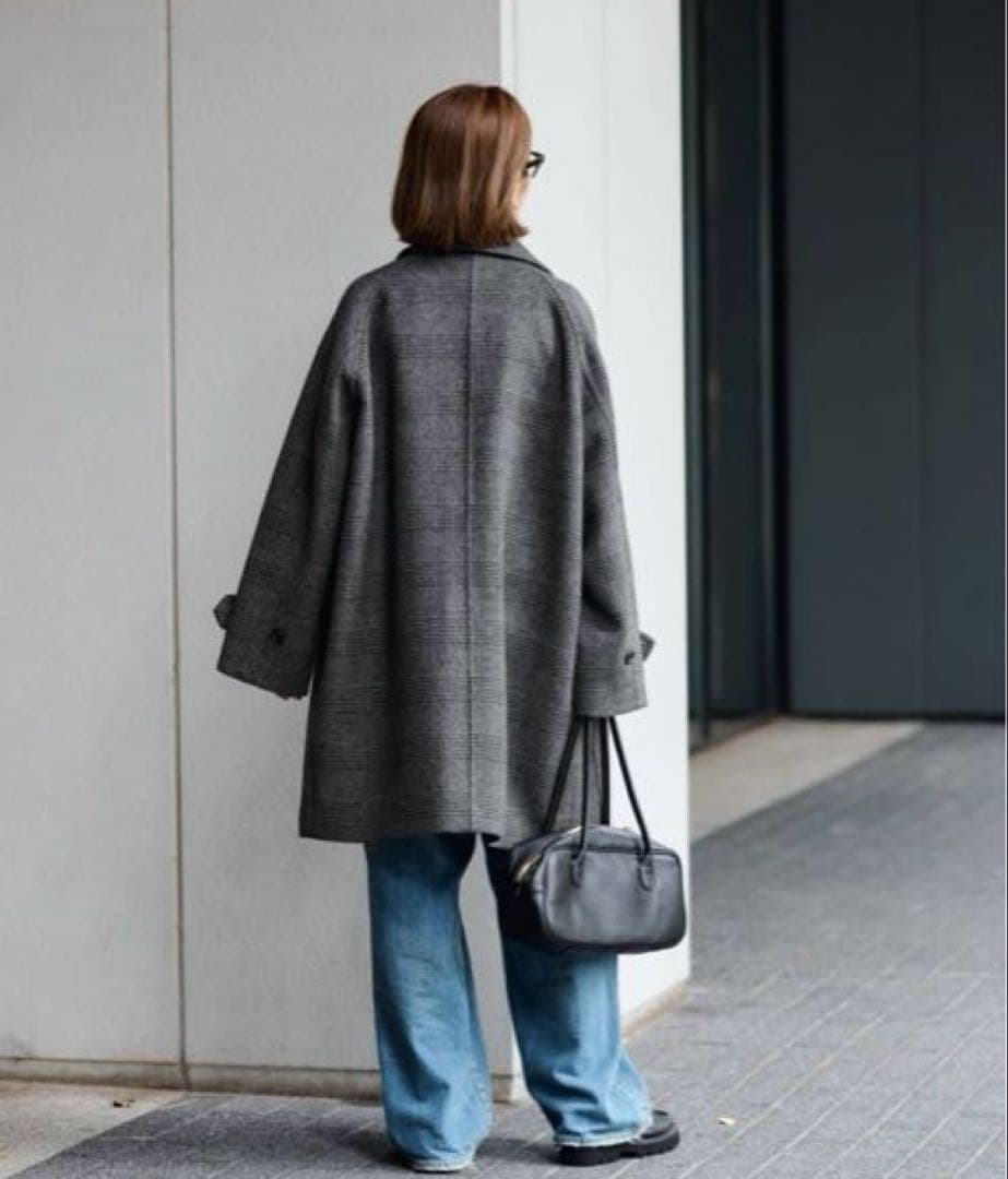 新品タグ付き　フレームワーク　ラムウールMIXシャルムバルカラーコート　36