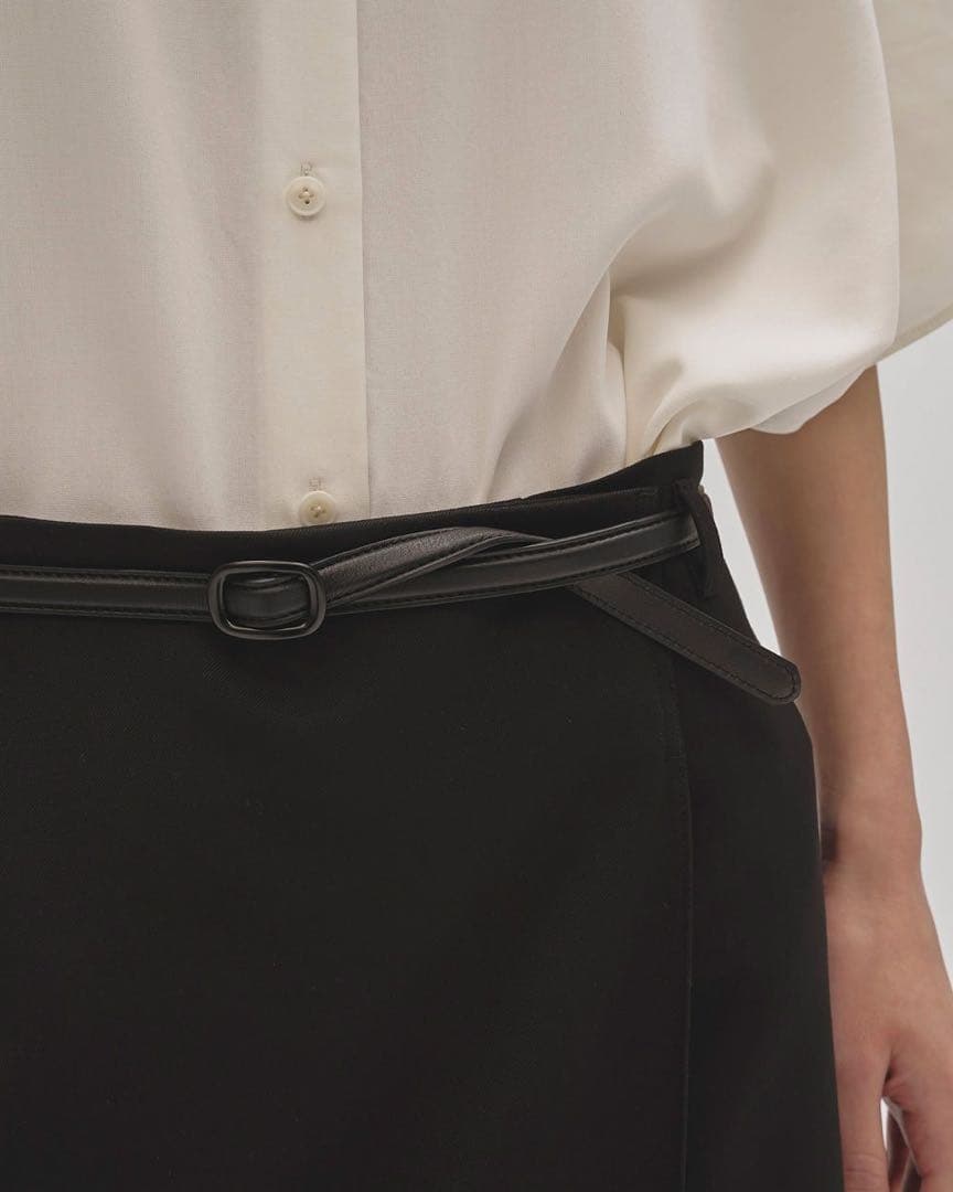 小物 TODAYFUL Narrow Leather Belt