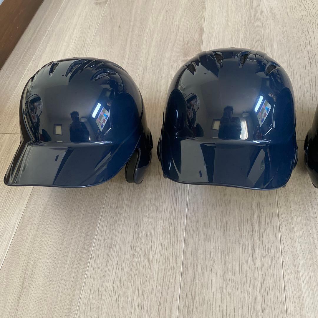 野球ヘルメットネイビー Oサイズ ヘルメット 4個セット
