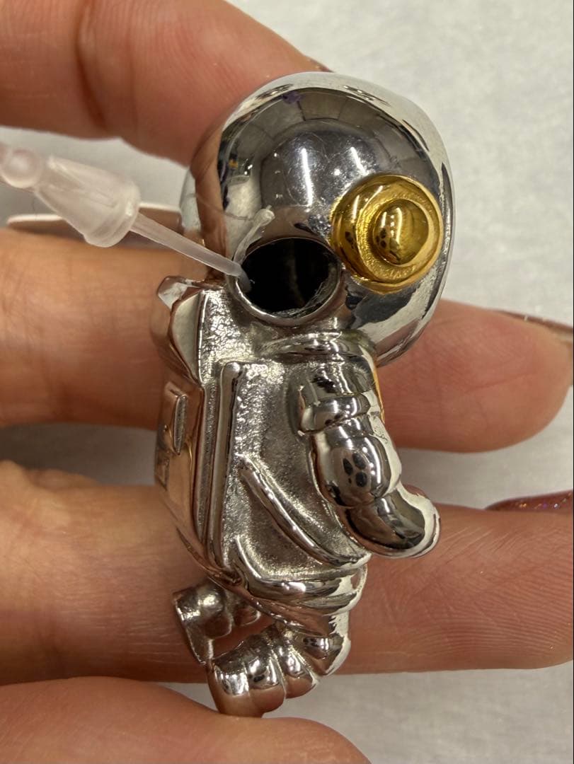 【新品未使用】ムオニナルスタ隕石　ギベオン　ペンダント　宇宙飛行士