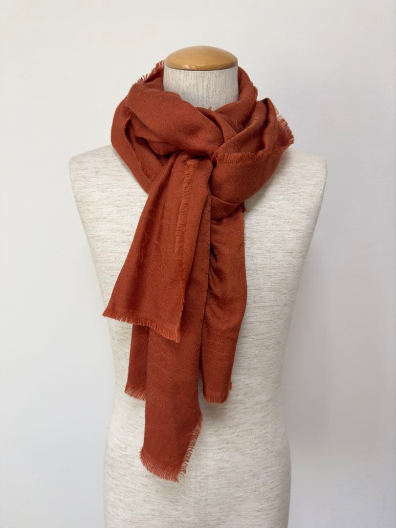 新品同様 定価14.4万円 ベルルッティ スクリットカシミヤストール マフラー