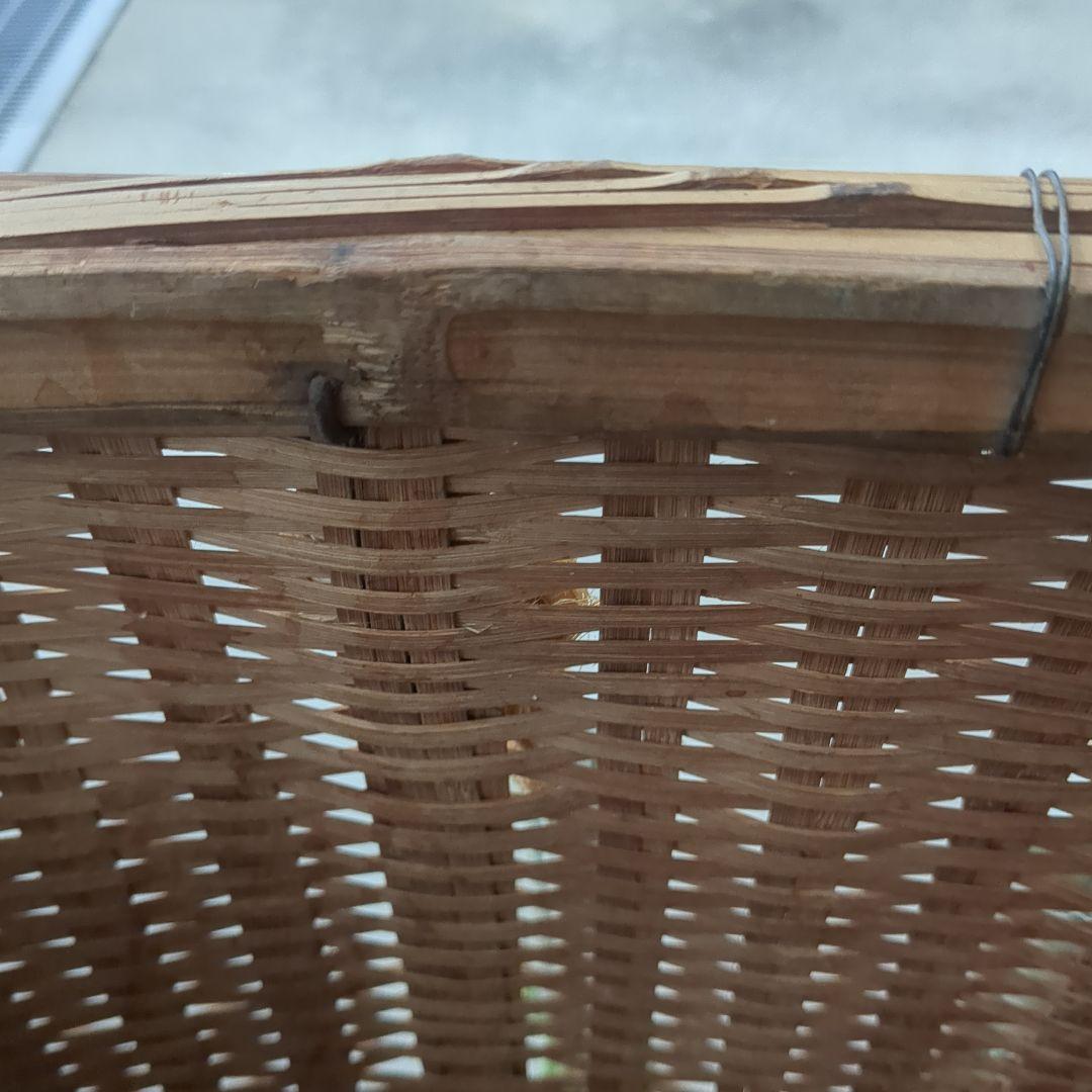 特大背負いカゴ(竹製)レトロ