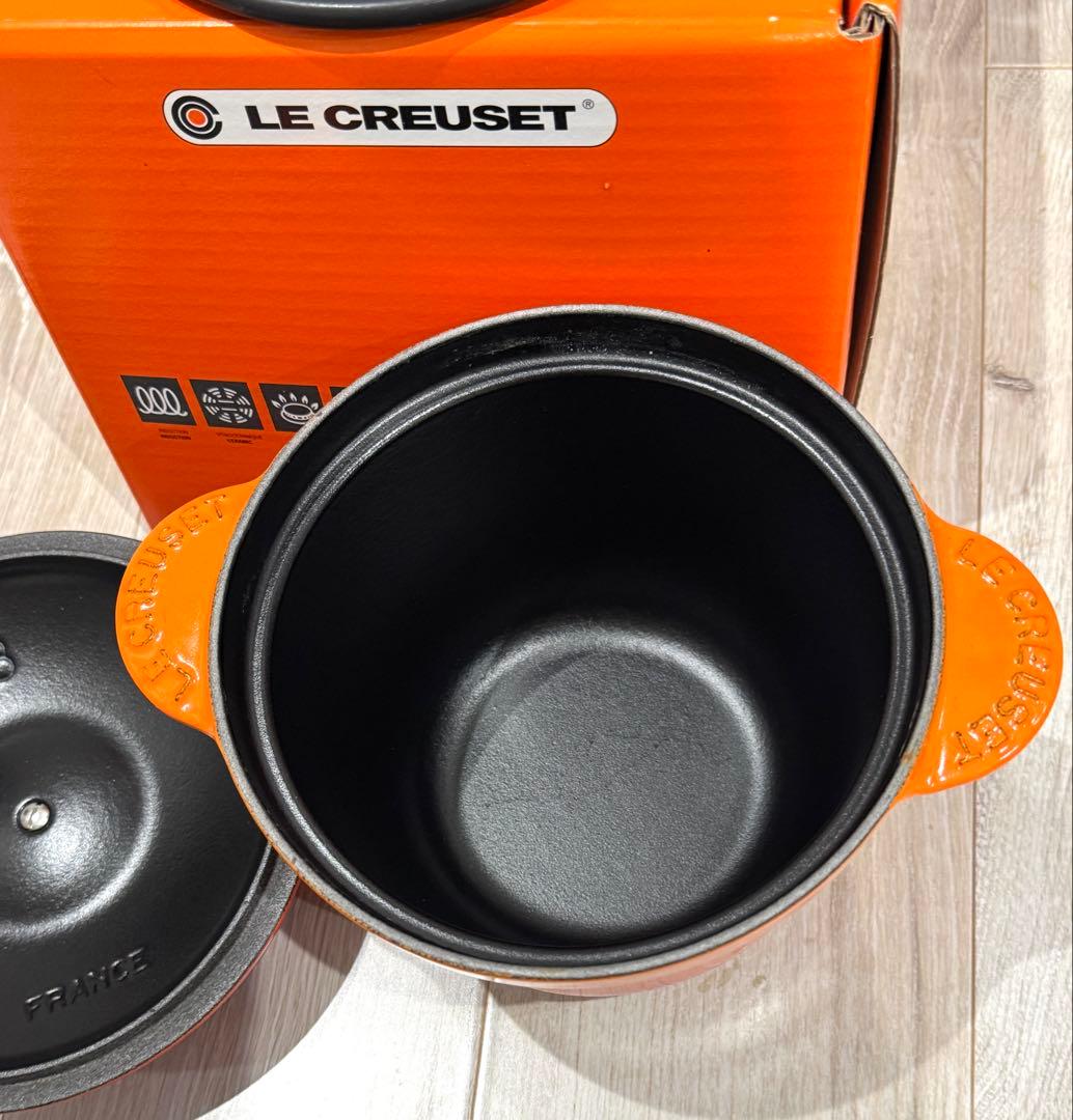 【美品】 ルクルーゼ ココット エブリィ 18cm インナーリッド付 2点セット