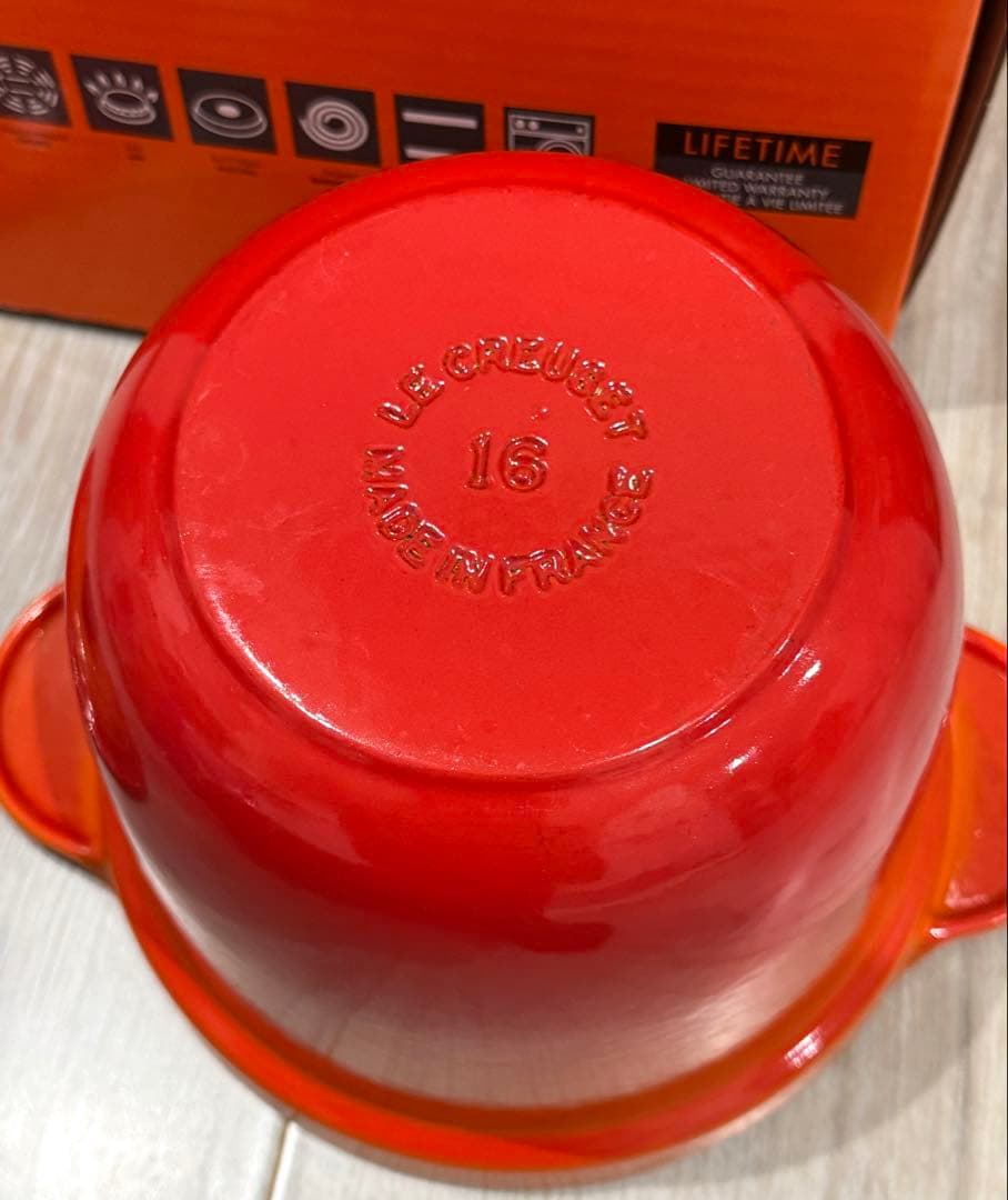 【美品】 ルクルーゼ ココット エブリィ 18cm インナーリッド付 2点セット