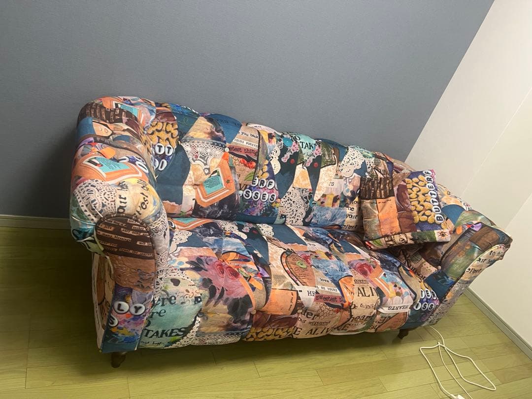 カラフル パッチワーク 2.5人掛けソファ