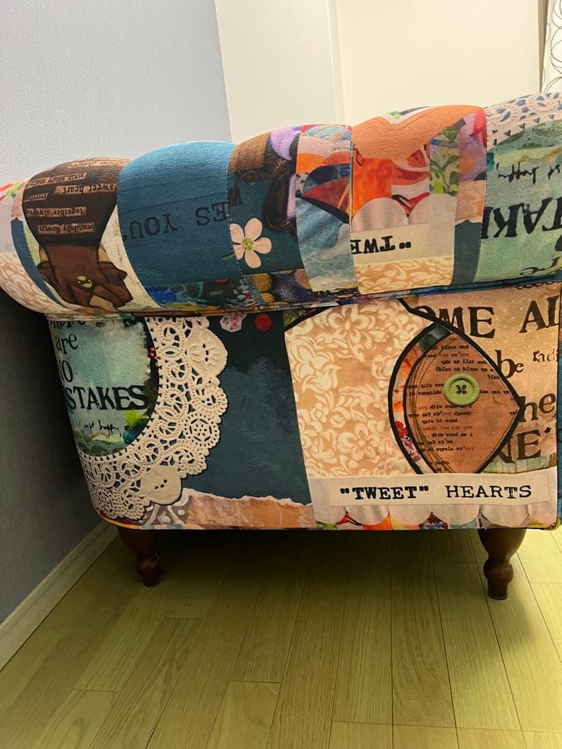 カラフル パッチワーク 2.5人掛けソファ