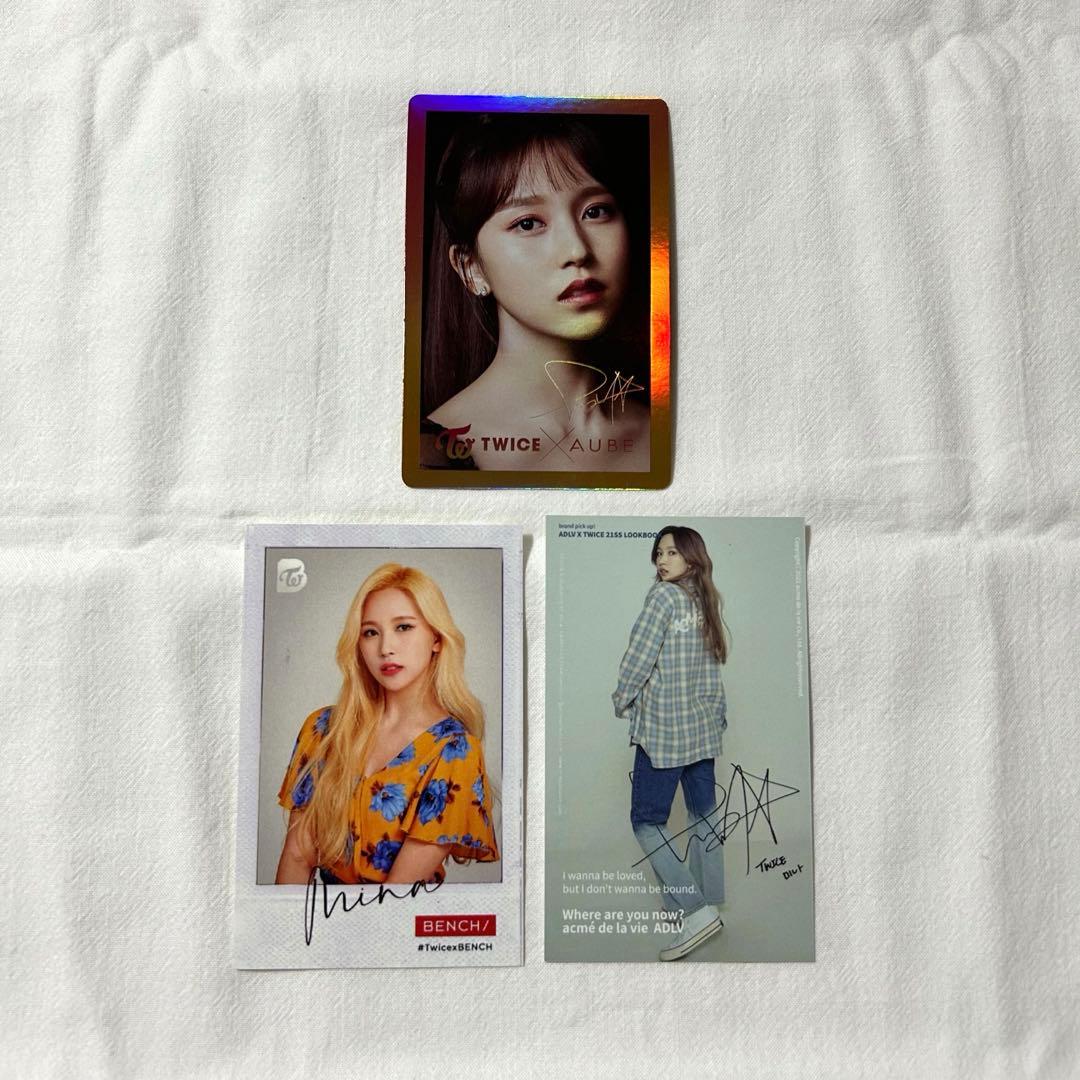 TWICE AUBE ADLV BENCH 特典 トレカ ミナ