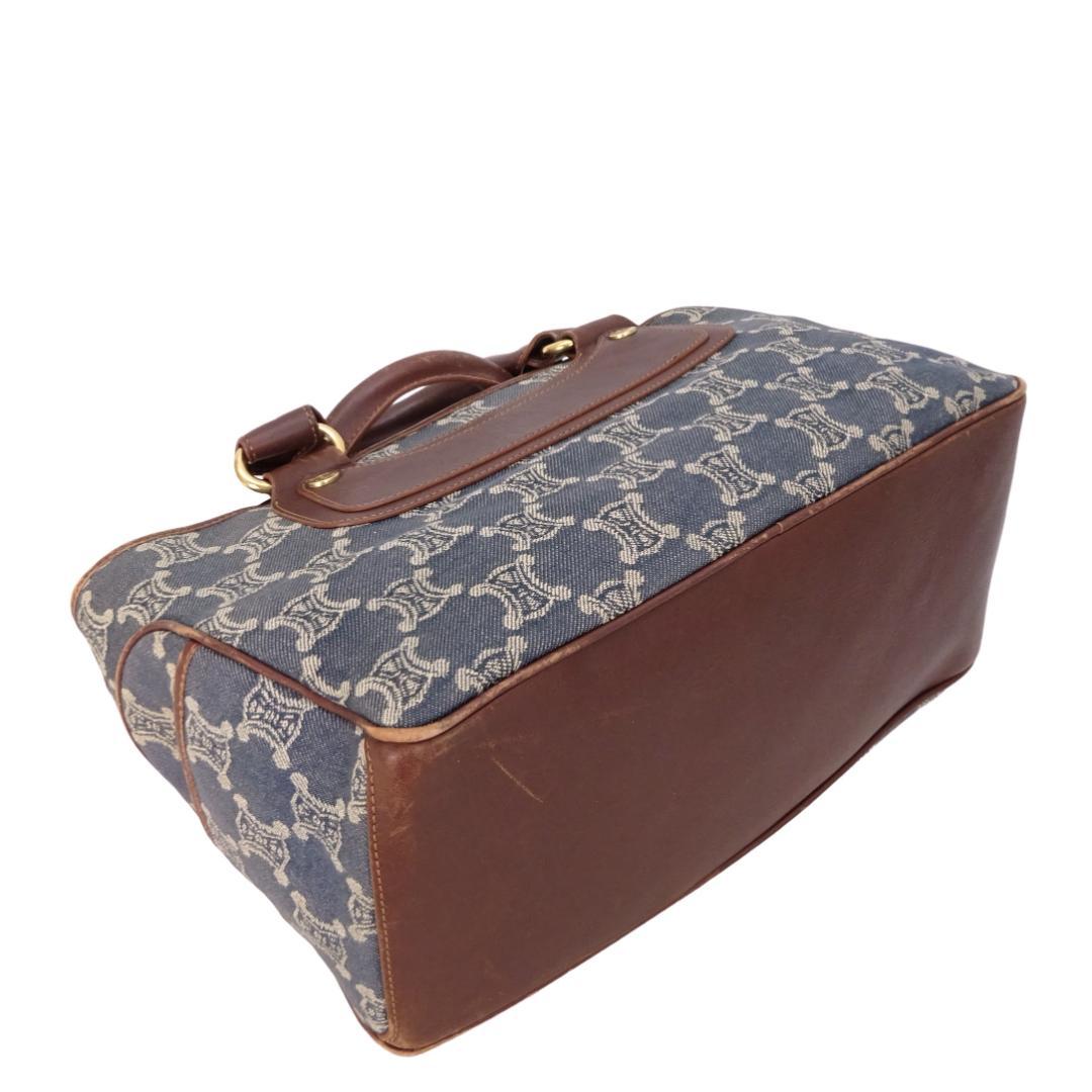 本物 ■セリーヌ■ブギーバッグ マカダム デニム ハンドバッグ トートバッグ