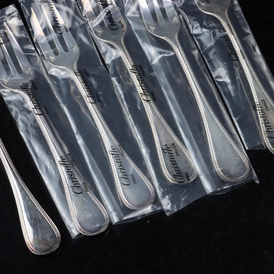 Y2798-5 クリストフル パール ケーキフォーク 6本セット