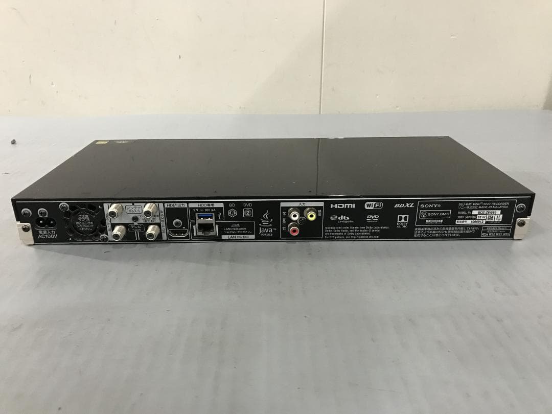 SONY★ブルーレイレコーダー〈BDZ-ZW550〉本体のみ