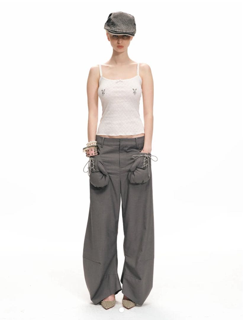 パンツ Nodress Gray Boxing Glove Pants