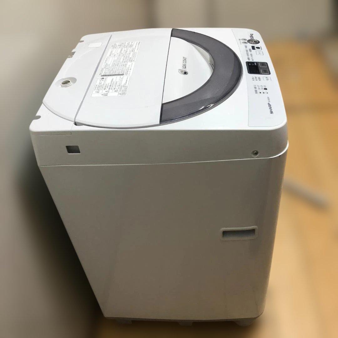 送料無料 SHARP シャープ 洗濯機 5.5kg ION COAT 1125