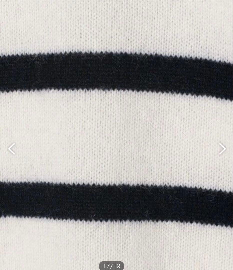 GALERIE VIE スコットランドカシミヤ クルーネックカーディガン