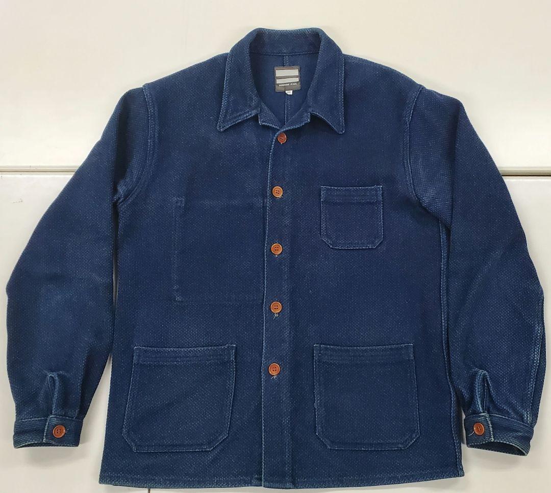 桃太郎ジーンズ　刺し子 フレンチ ワークジャケット