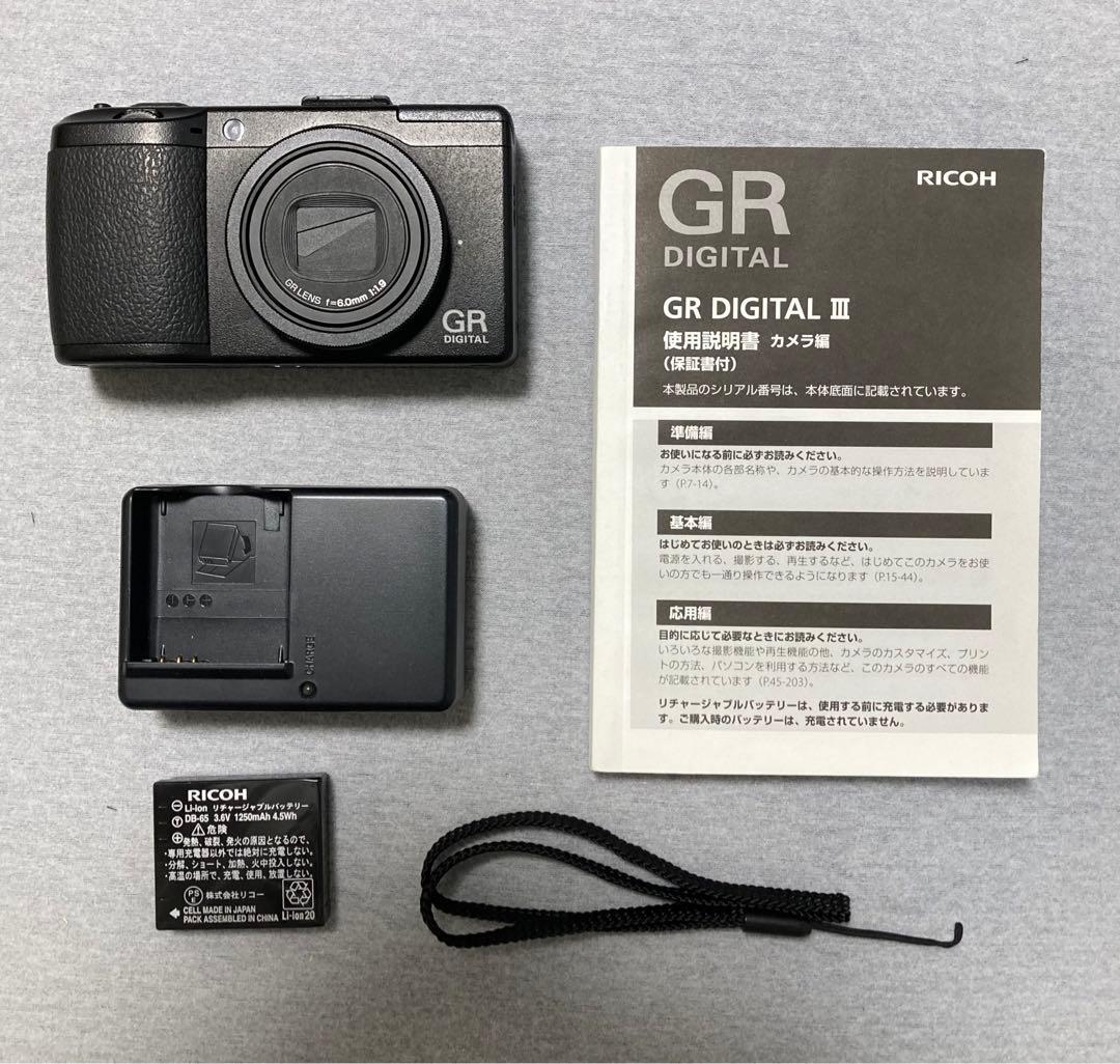 [美品] RICOH GR DIGITALⅢ(箱.付属品完備)2009年発売品