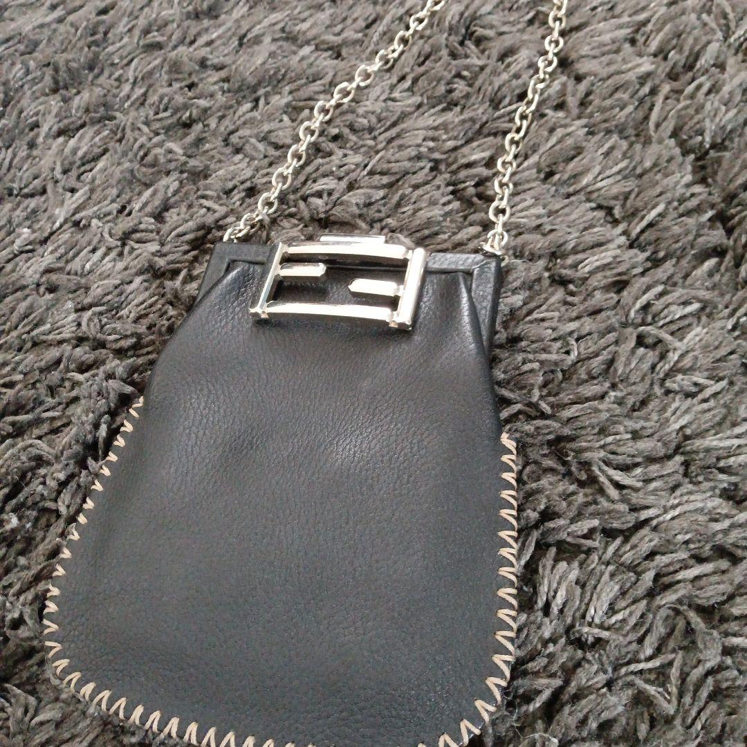 レア　フェンディ　ヴィンテージ　がま口　チェーンバッグ