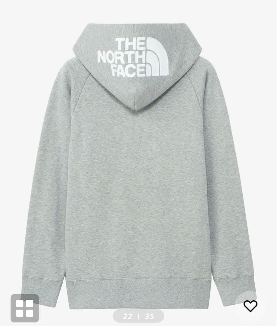 ノースフェイス パーカー ジップアップ リアビュープルジップフーディ