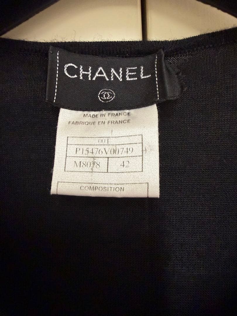 ヴィンテージ　CHANEL トップス　ブラック　ココマーク