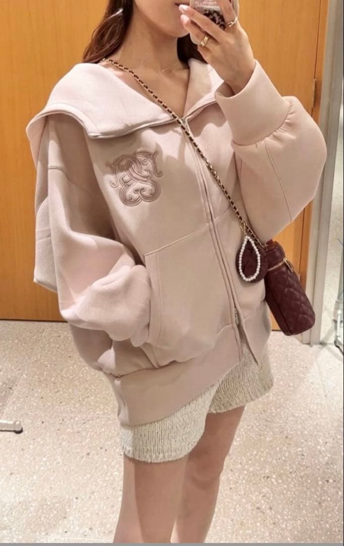 snidel ボリュームパーカー　ピンク