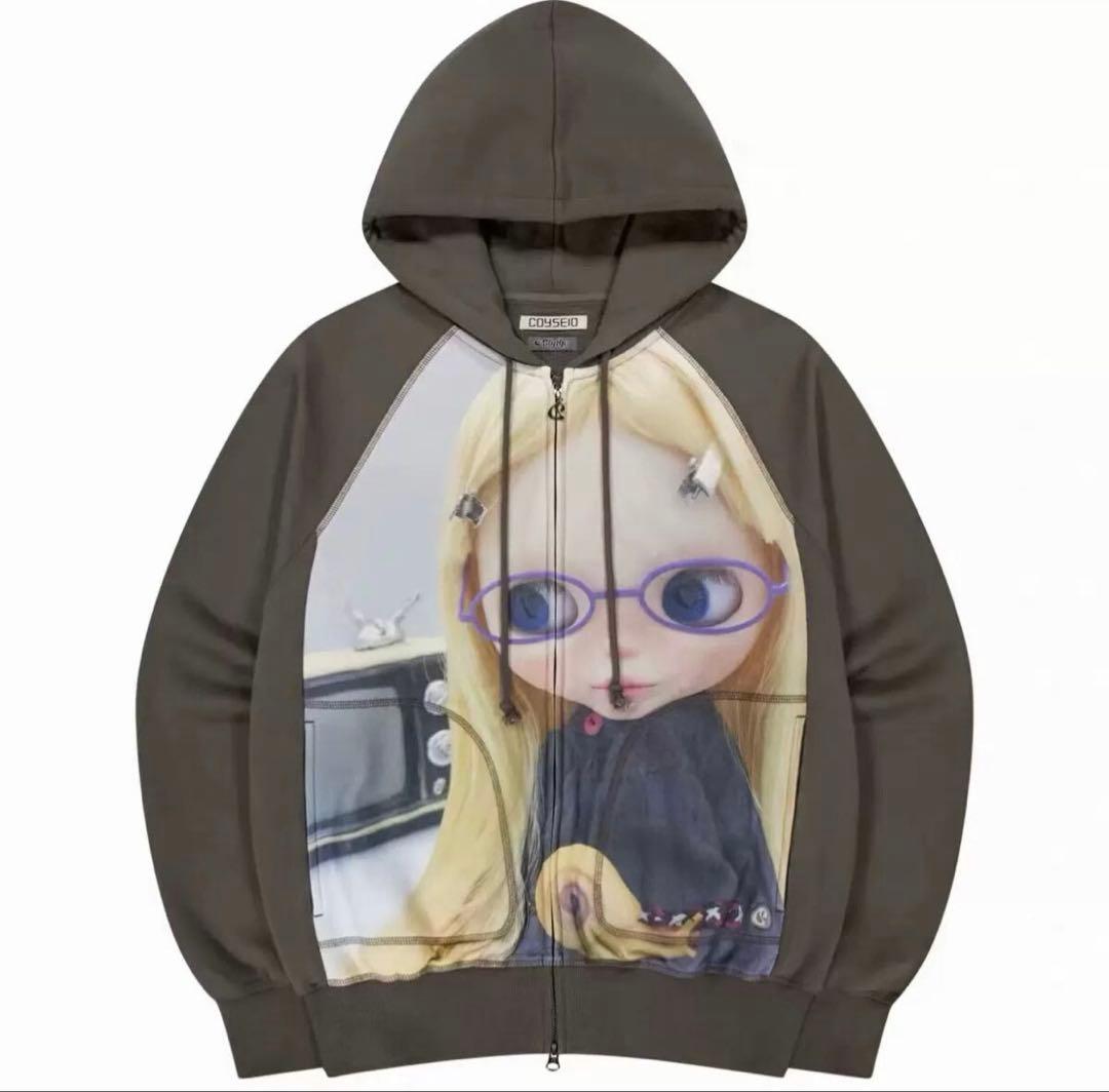 COYSEIO BLYTHE パーカー ブラウン