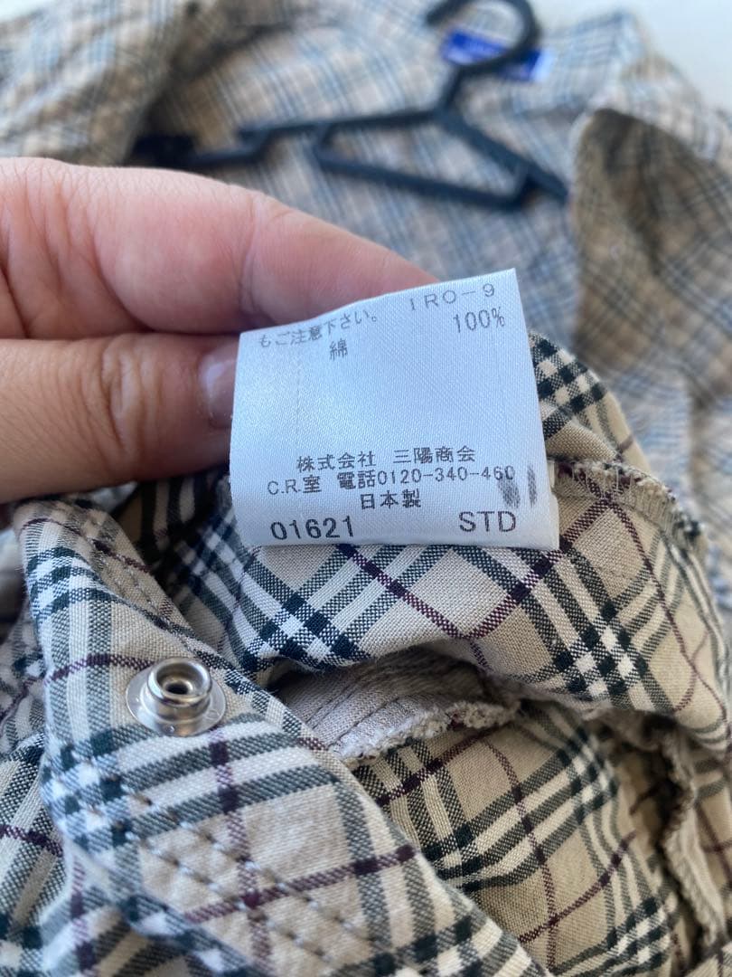 バーバリーブルーレーベル 正統ノバチェック半袖ワンピース 36