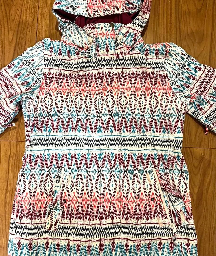 【美品】レディースROXY スノーボードウェア上下セット 女性用　Mサイズ