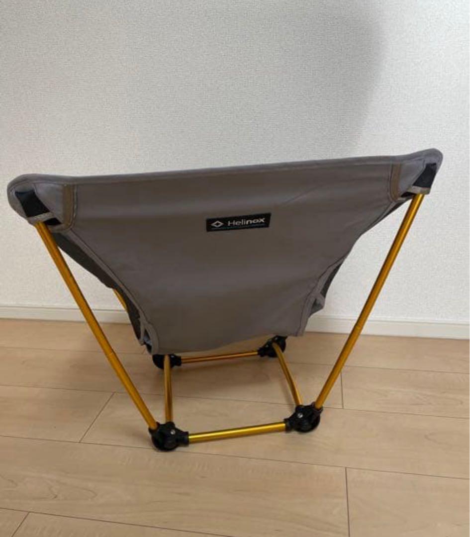 美品☆Helinox アウトドアチェア グレー 収納袋付き