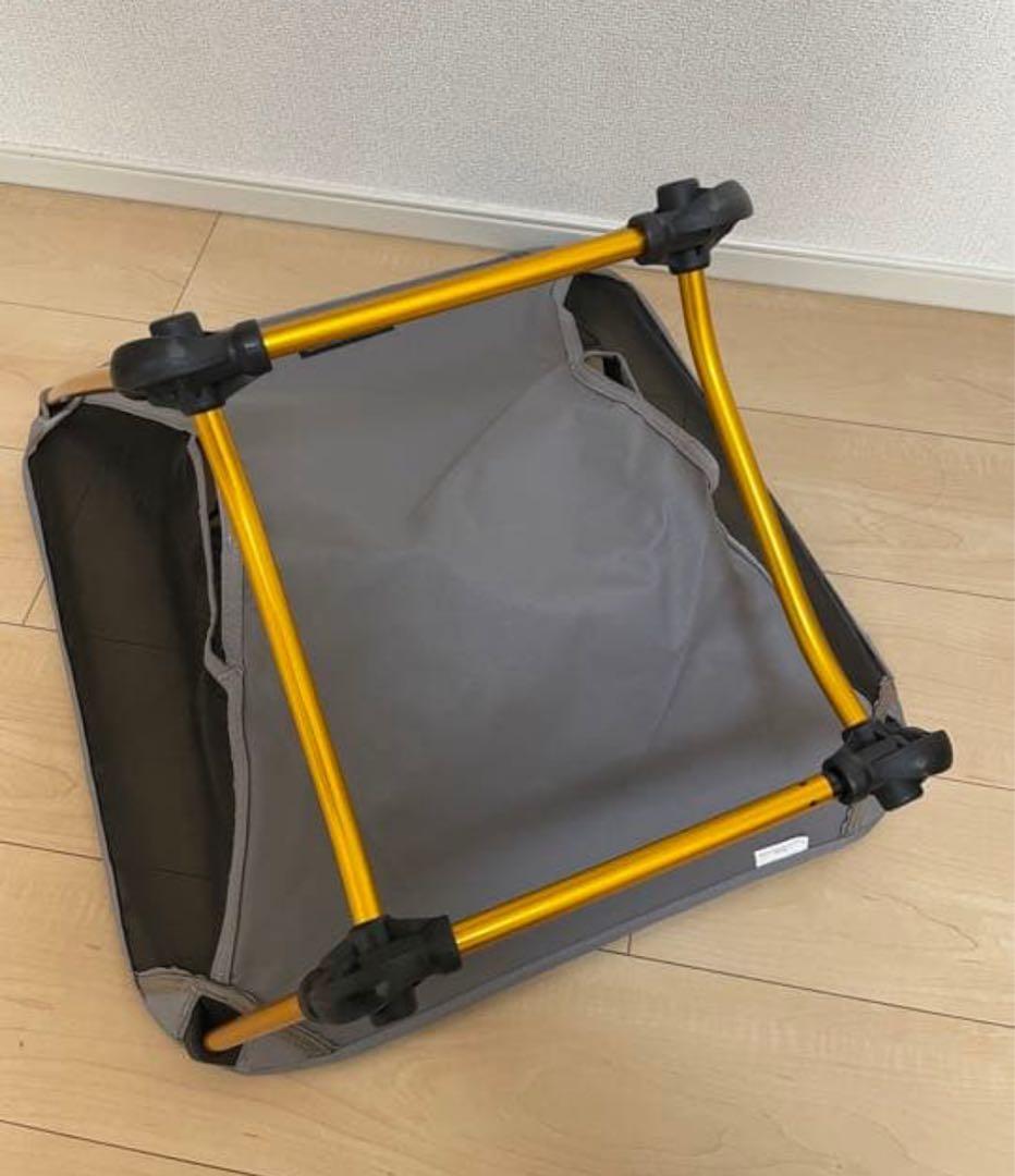 美品☆Helinox アウトドアチェア グレー 収納袋付き