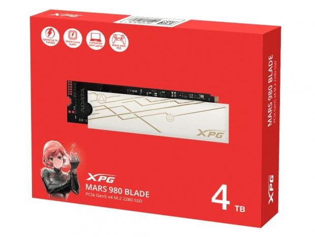【4TB Gen5 SSD】 ADATA XPG MARS 980 BLADE