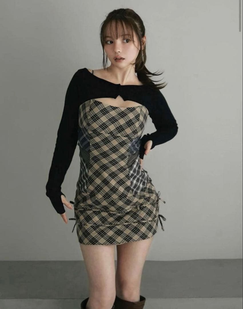 ワンピース ANDMARY Aine set mini dress beige S