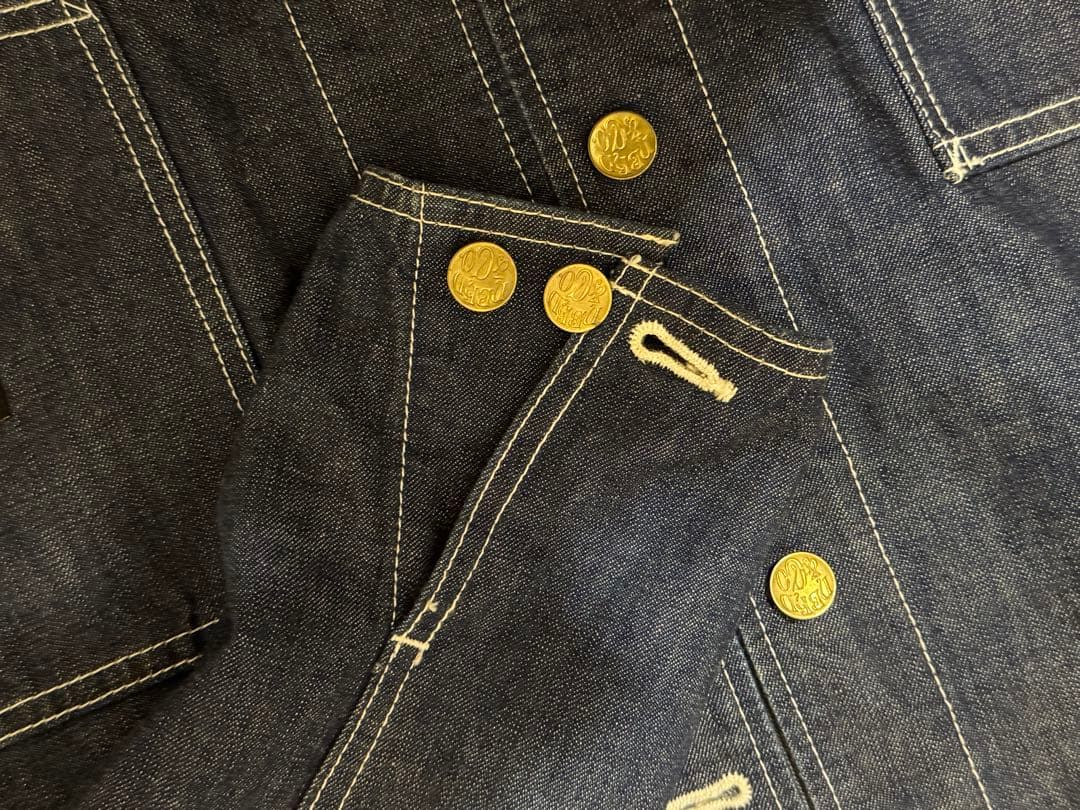 NEIGHBORHOOD デニムカバーオール　ノーカラー　ジャケット