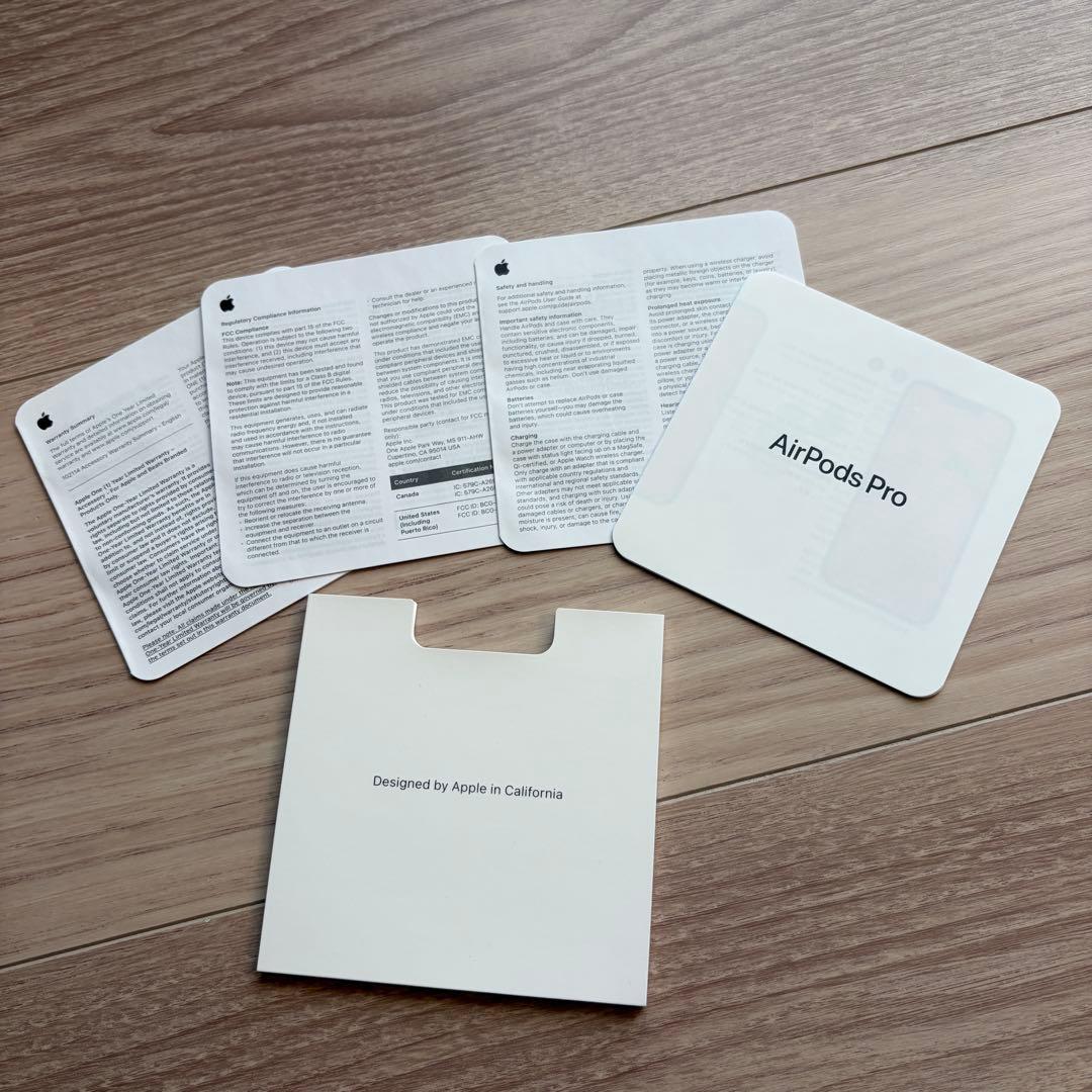 付属品未使用バッテリー劣化なし数回使用 Apple AirPods Pro 2