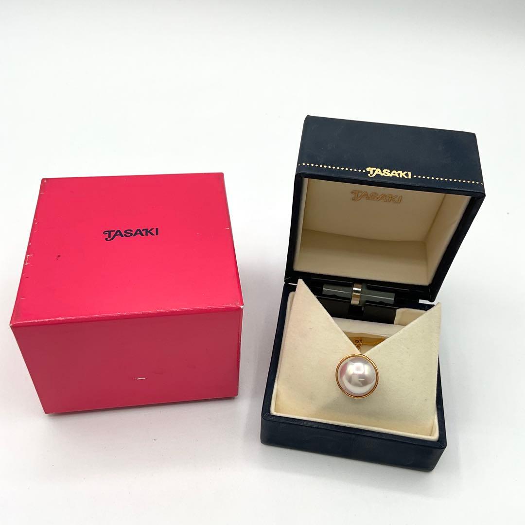 タサキ TASAKI タイタック タイピン パール 真珠 K18 箱付