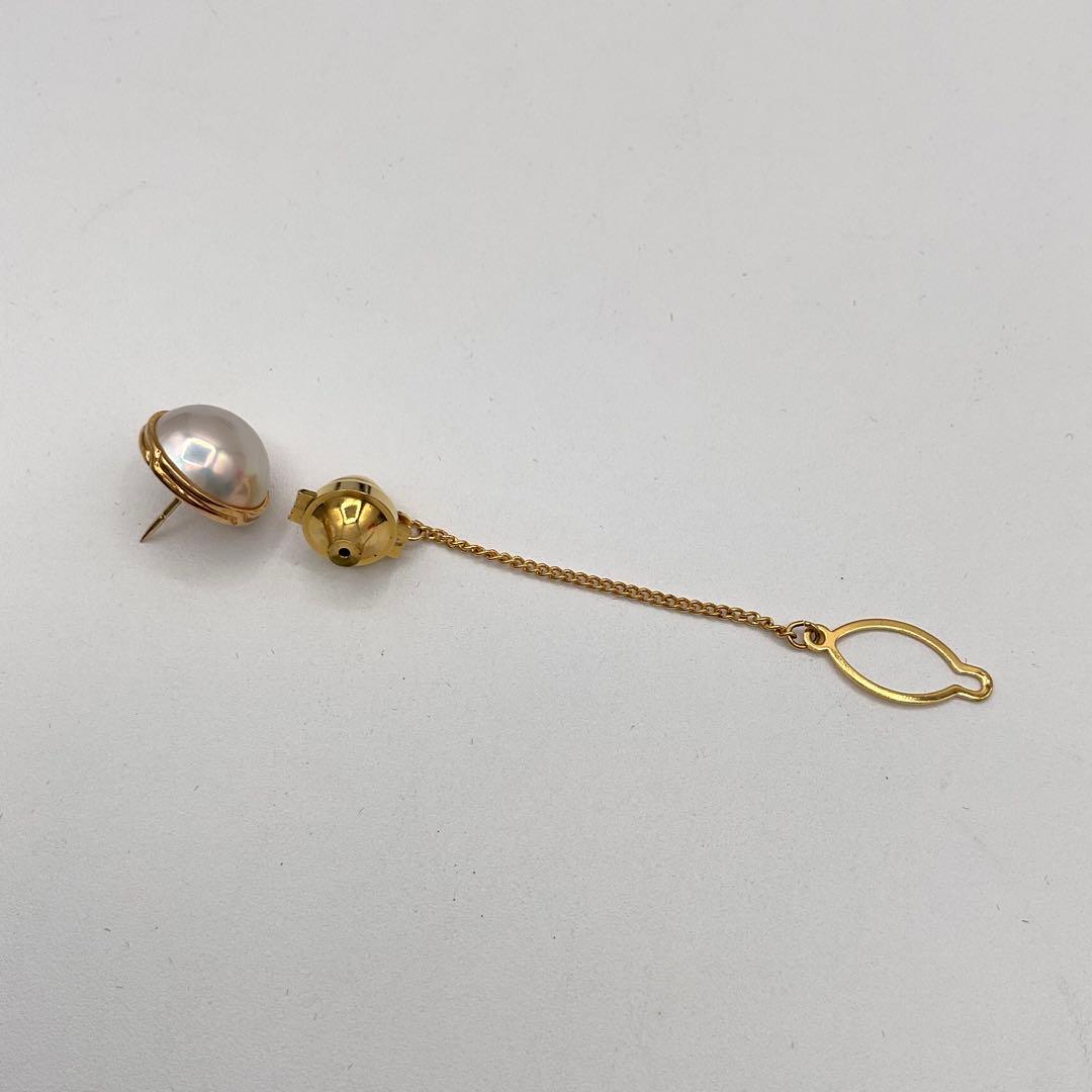 タサキ TASAKI タイタック タイピン パール 真珠 K18 箱付