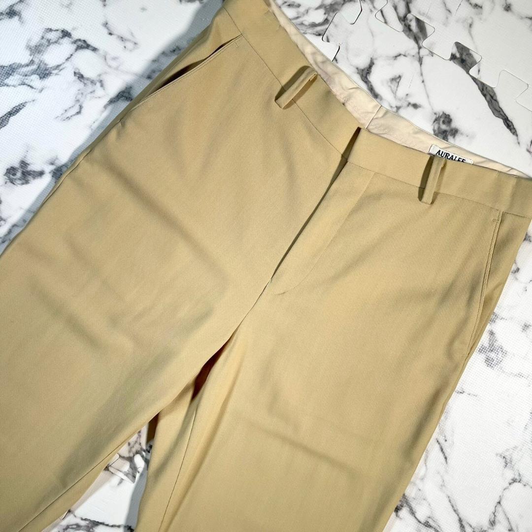 ✨未使用級✨4(L) AURALEE HARD TWIST WOOL 薄黄色