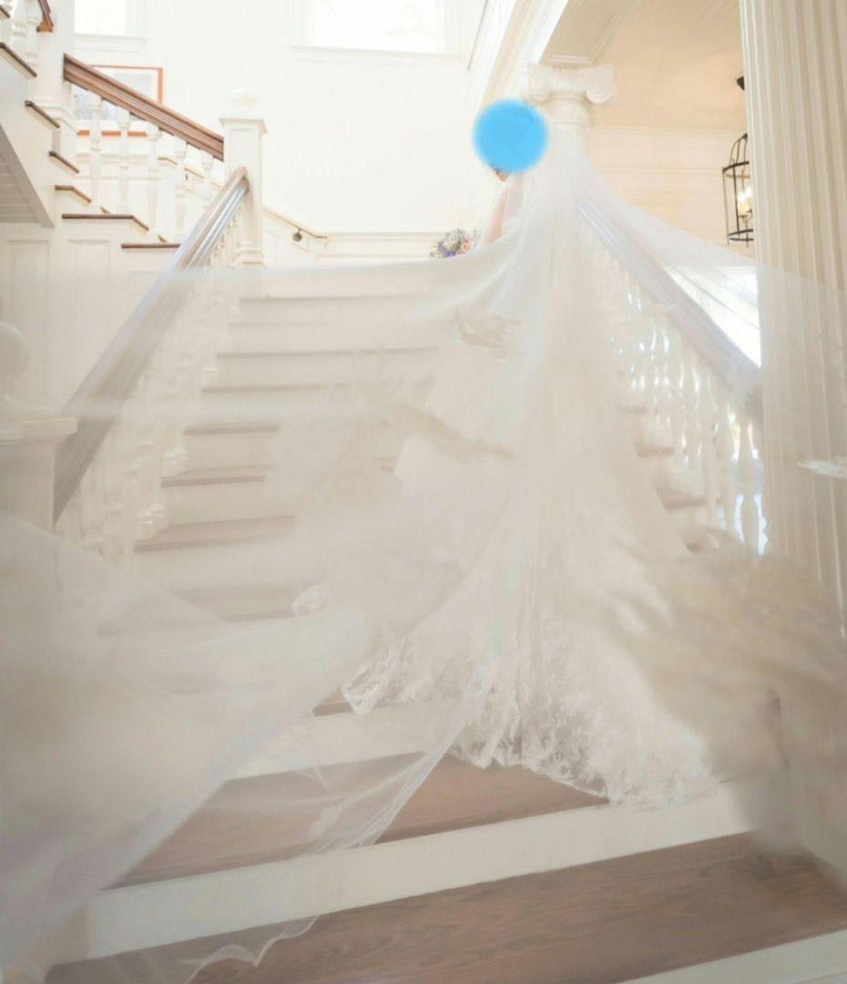 ARLUIS DRESS 　メロウ刺繍　ロングベール　アールイズウェディング