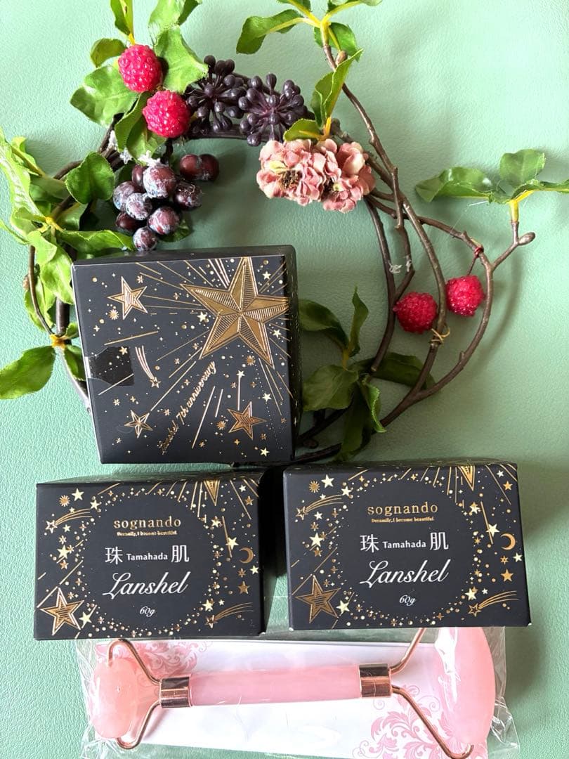 ソニャンド玉肌ランシェル(美容ゲル) 60g✖️3個　美容フェイスローラー付き