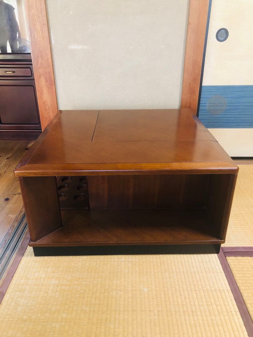 高級家具　モリシゲ　コーナーテーブル　サイドテーブル