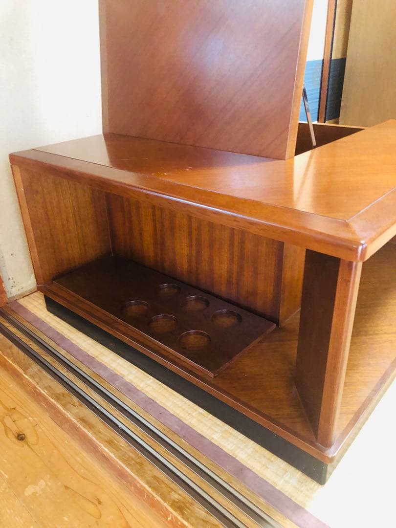 高級家具　モリシゲ　コーナーテーブル　サイドテーブル