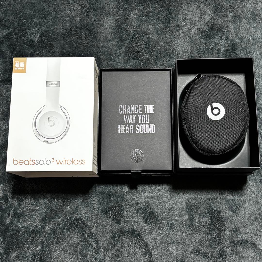 beats solo 3 wireless ヘッドホン マットシルバー