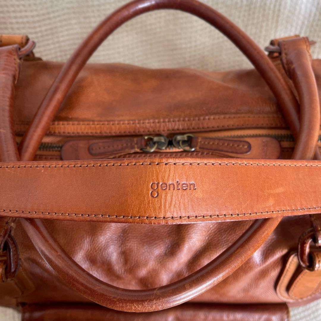 ◇ genten ゲンテン 2wayレザーショルダーバッグ ボストンバッグ ◇