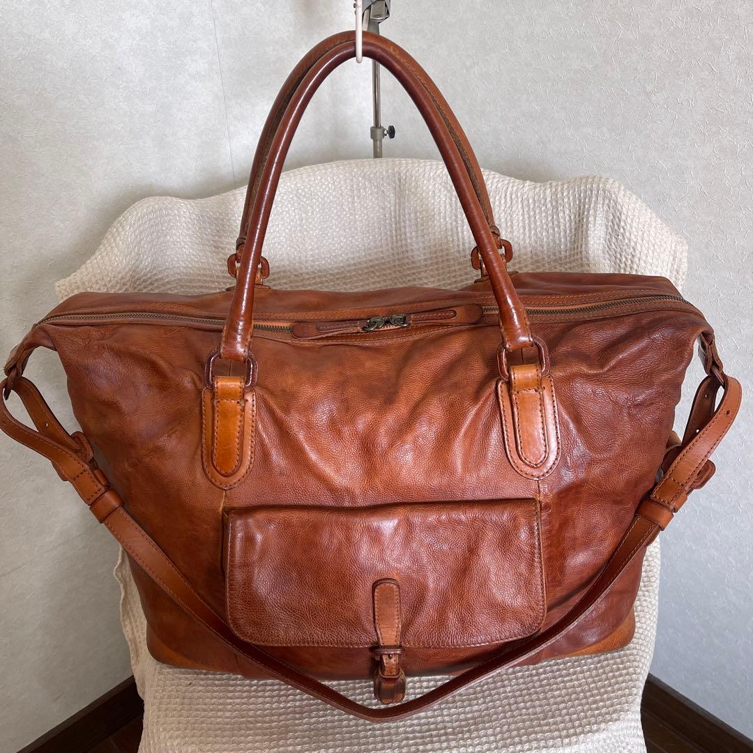 ◇ genten ゲンテン 2wayレザーショルダーバッグ ボストンバッグ ◇