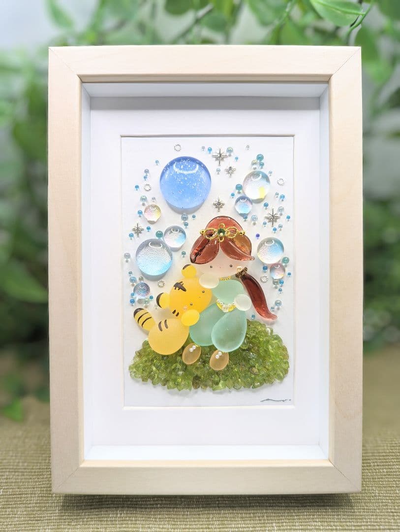 『Happy Blue Moon & Vows.*』シーグラスアート