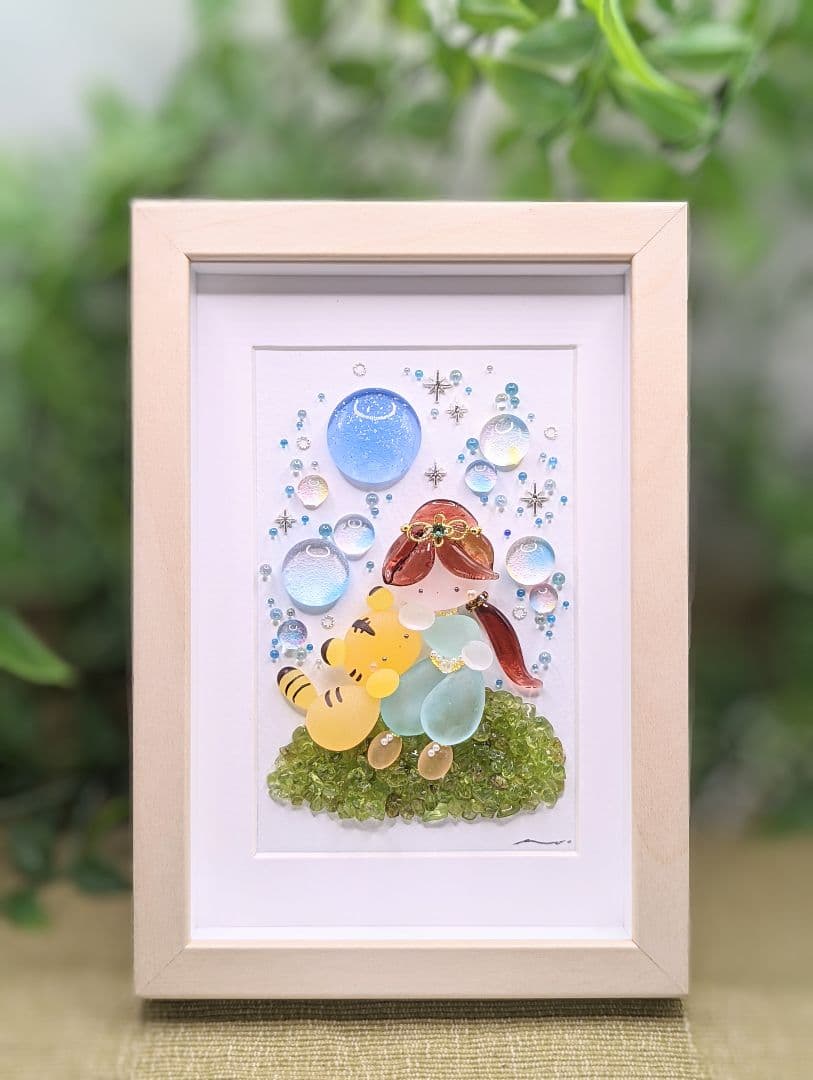 『Happy Blue Moon & Vows.*』シーグラスアート