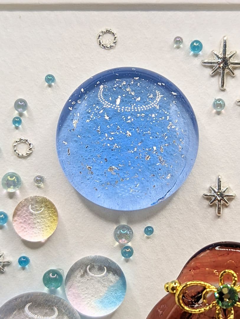 『Happy Blue Moon & Vows.*』シーグラスアート