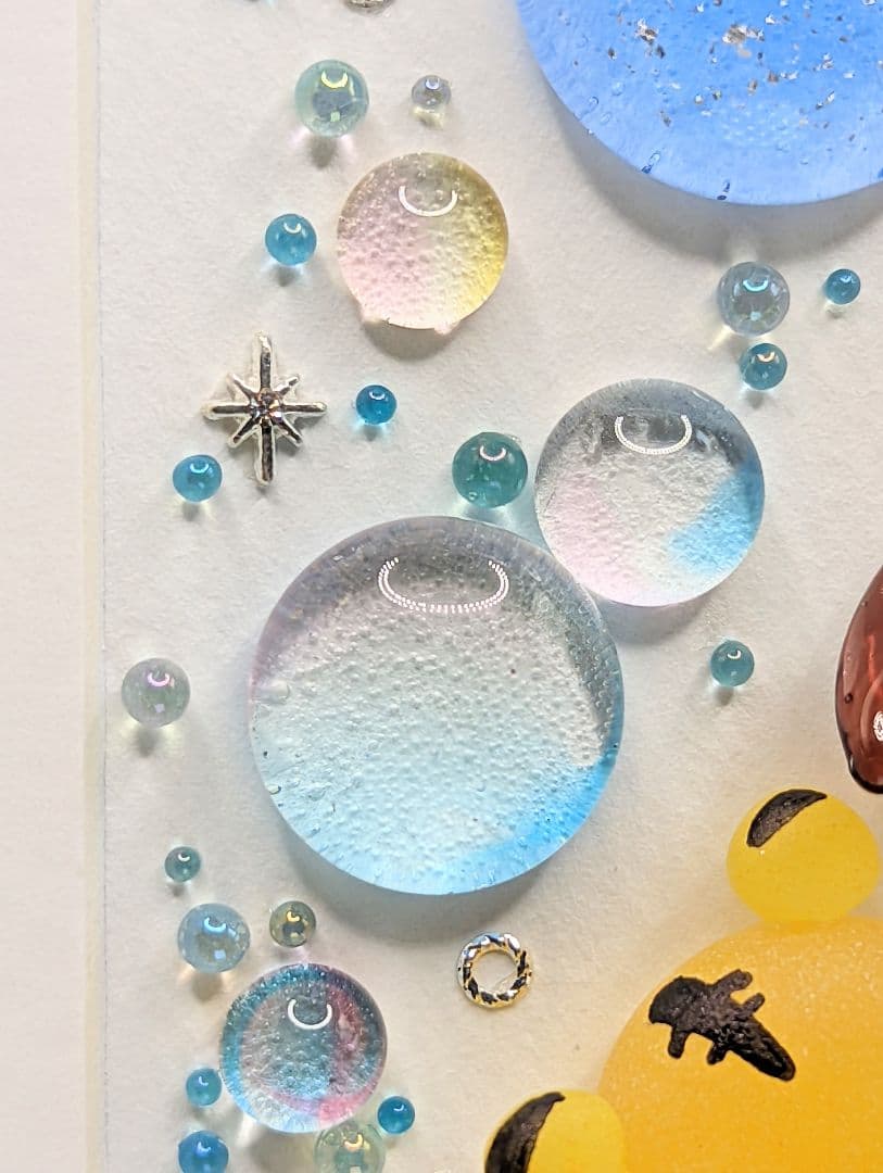 『Happy Blue Moon & Vows.*』シーグラスアート