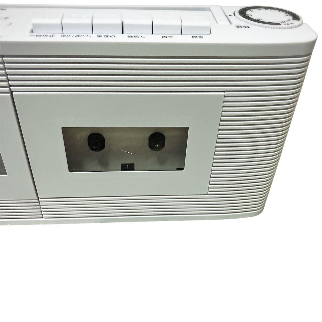 【2019年製】東芝 CDラジオカセットレコーダー TY-CDV1 W