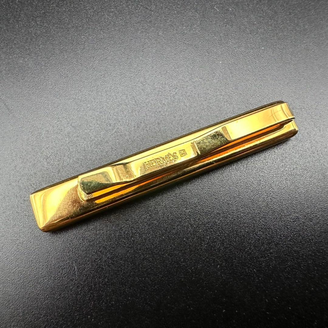 極美品✨　エルメス　ネクタイピン　エマイユ　七宝焼　ゴールド　069