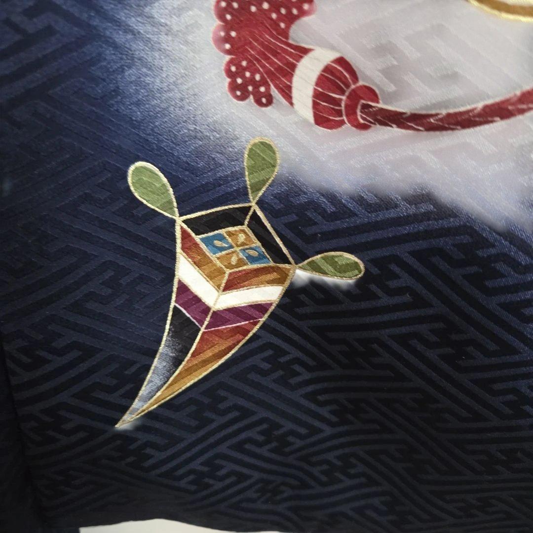 YUKI　　No44 男の子　お祝い着物　長襦袢付き　産着　七五三