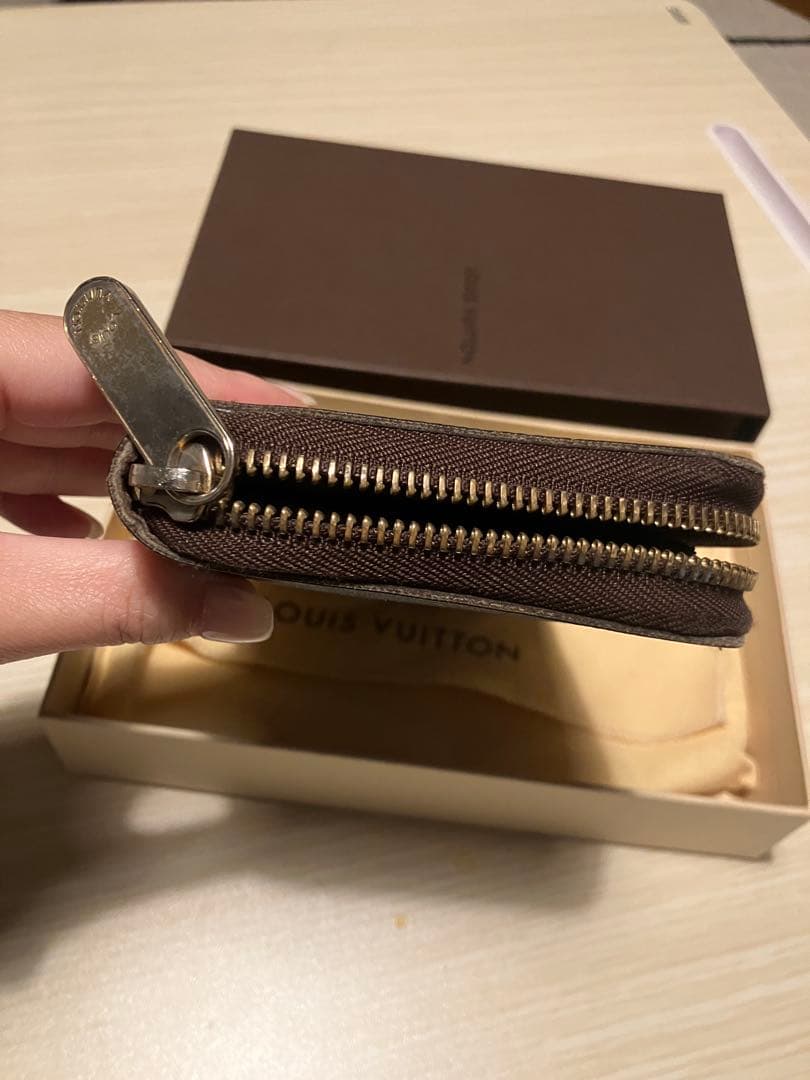 【チャック破損あり】LOUIS VUITTON ルイヴィトン ダミエ柄 長財布